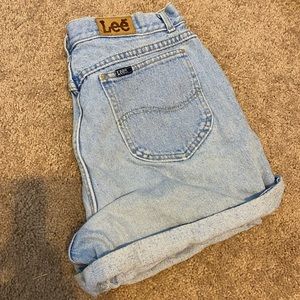 Vintage Lee jeans denim mom shorts